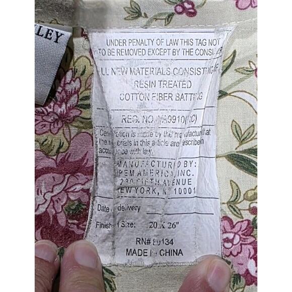 2-Vintage Laura Ashley Floral Patchwork Quilt Pillow Shams Standard CottageCore - Picture 5 of 8